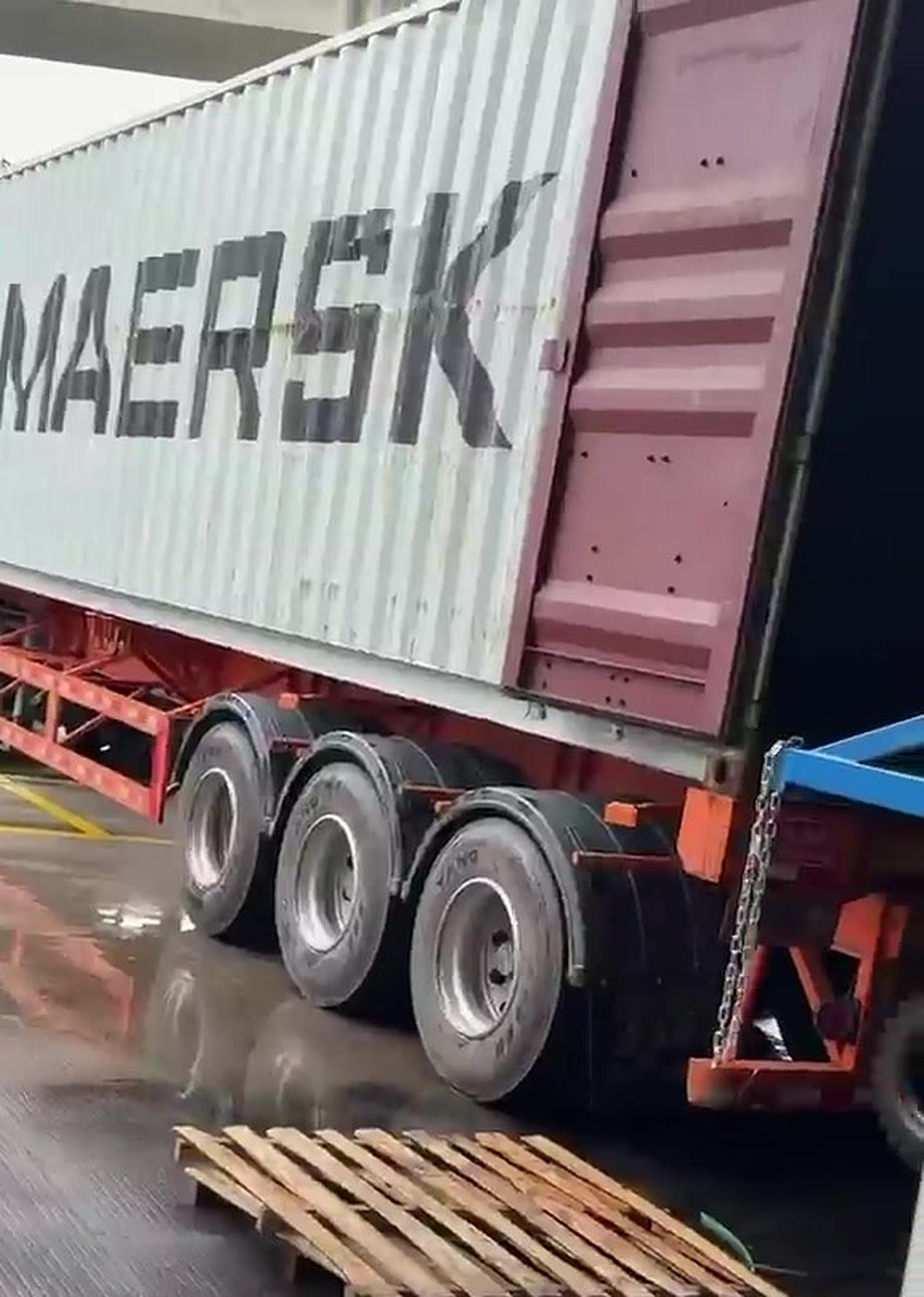 Container loading at a partner facility (China)